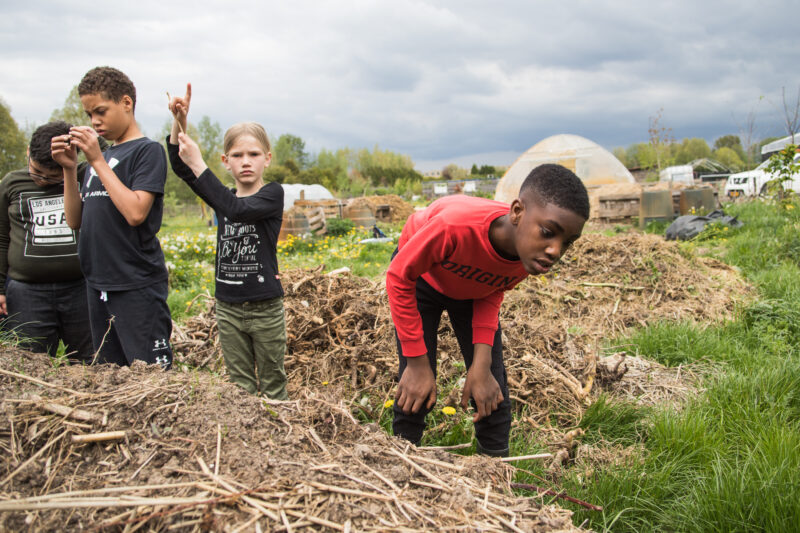 Reportage of the children's education project "beautiful food" at the City Farm "Mooieweg" Arnhem (day 1)